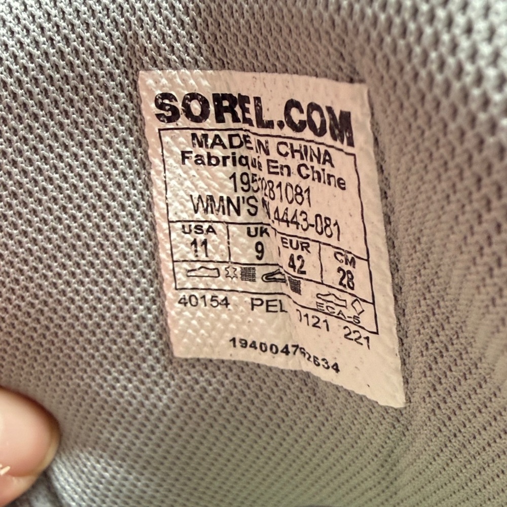 Sorel Light Gray Lace-Up Sneakers - Picture 5 of 7